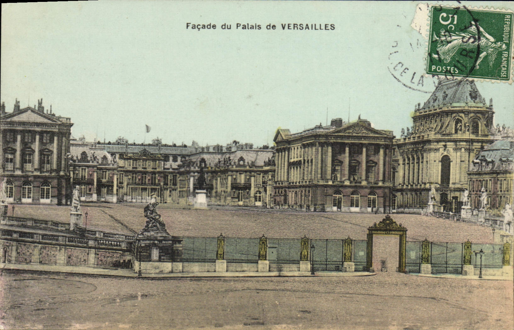CPA Versailles Facade du Palais