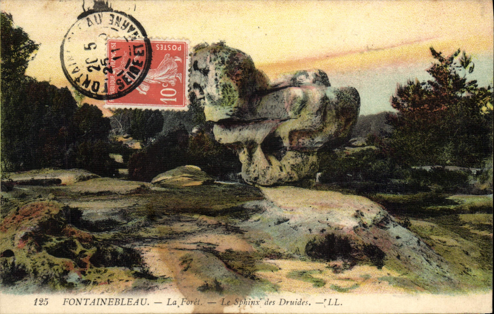 Fontainebleau — La Forêt — Le Sphinx des Druides — LL.