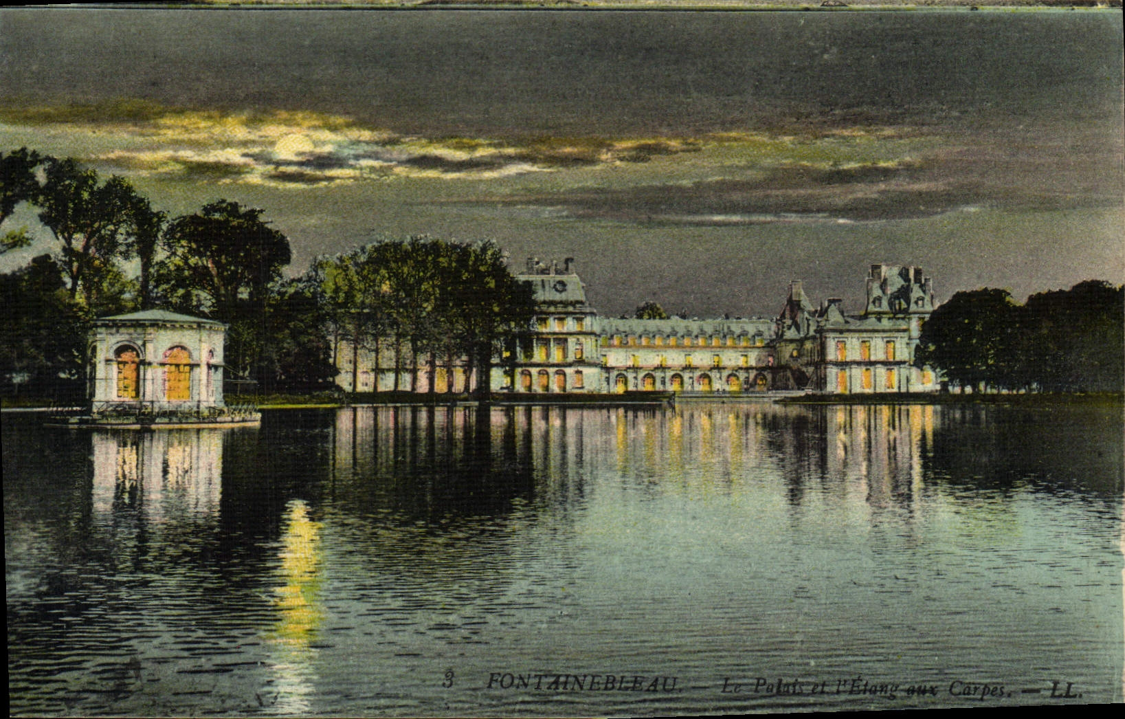 Fontainebleau — El Palacio y el Estanque de los Carpes — LL