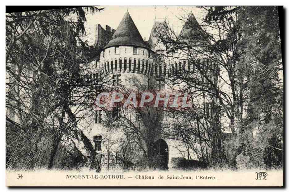 Nogent-le-Rotrou — Château de Saint-Jean, l'Entrée — NELINHEN FRÈRES, IMP. CRÉTÉ, SUCCESSION CORIHEL