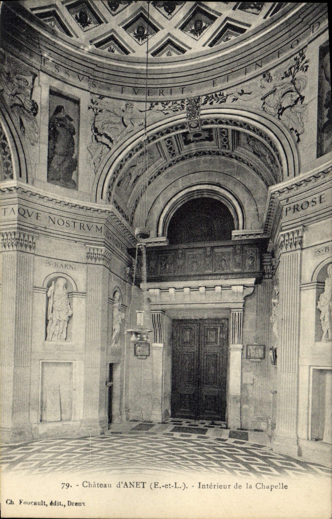 Innenraum der Kapelle — Schloss ANET (E.-et-L.) — Ch. Foucault, Dreux