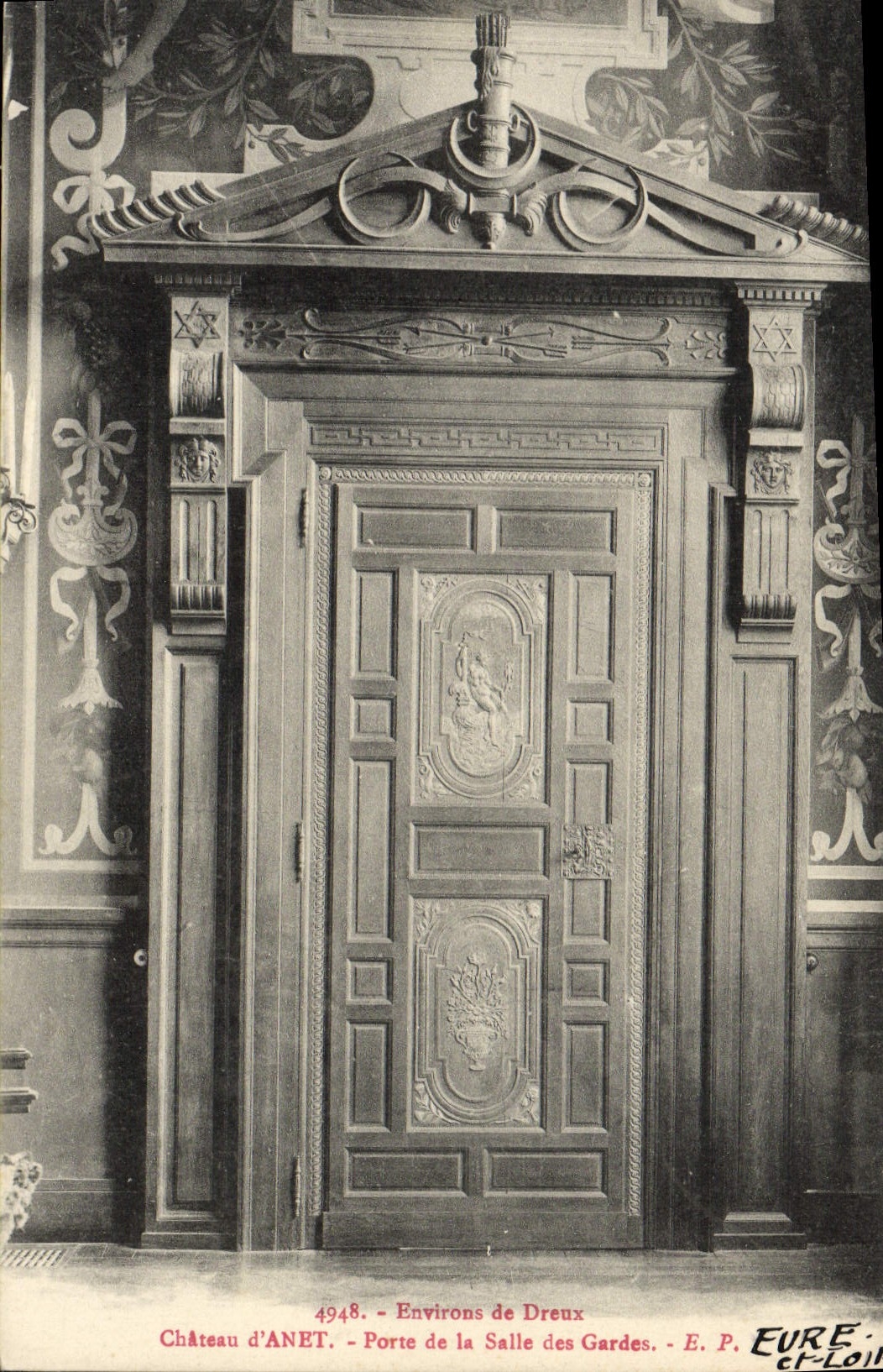 Château d'ANET — Porte de la Salle des Gardes — E. P. — EURE-ET-LOIR