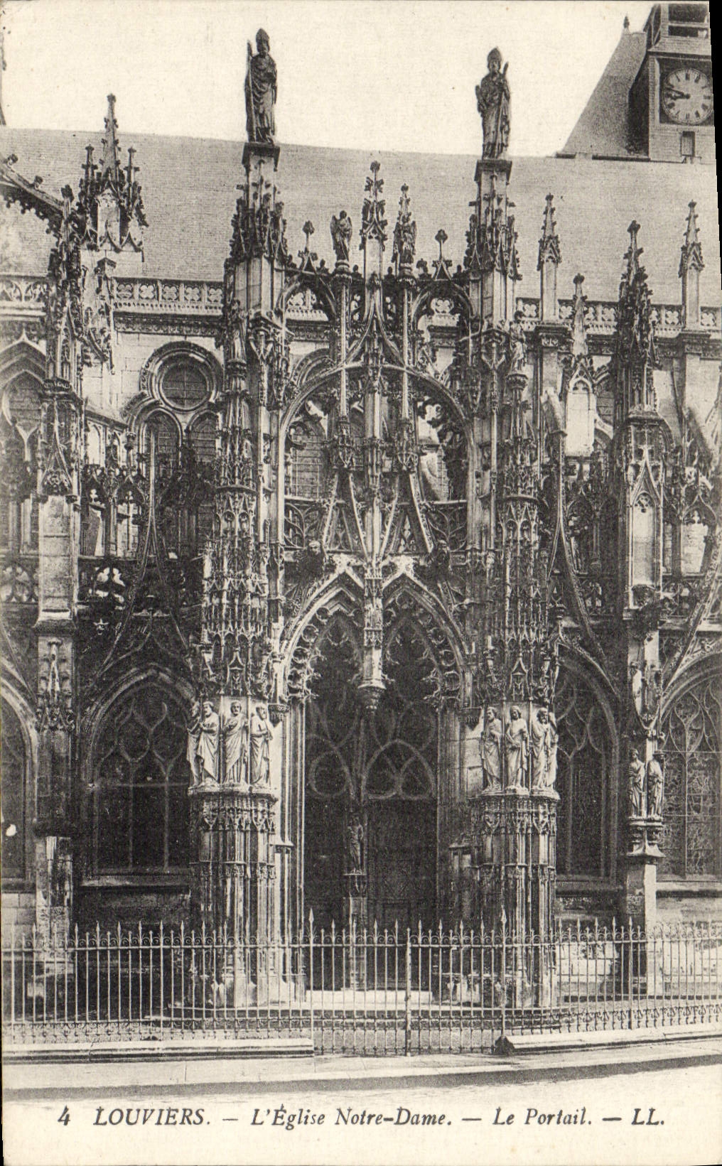 Louvières — L'Église Notre-Dame — Le Portail — LL.