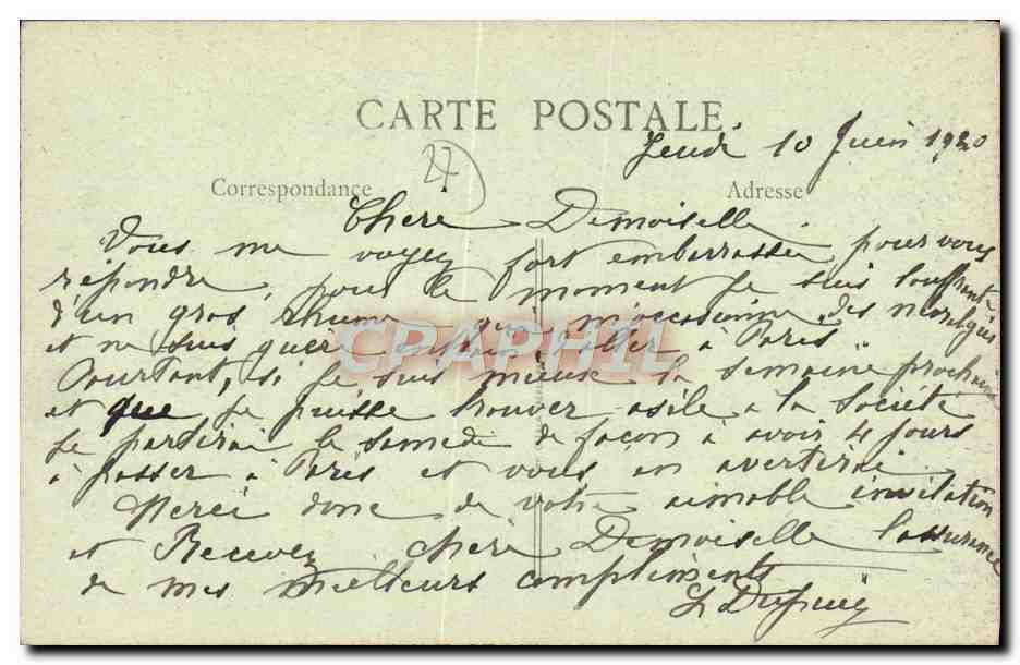 CPA Gisors Vue Interieure De I'Eglise Petite nef — Rückseite