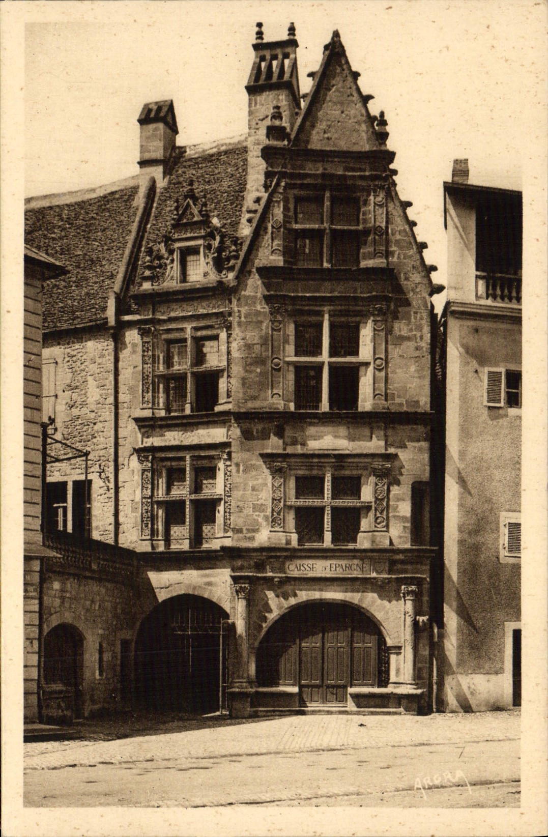 Sarlat — Maison Renaissance où naquit Etienne de la Boëtie en 1530 — Arts Graphiques, Toulouse