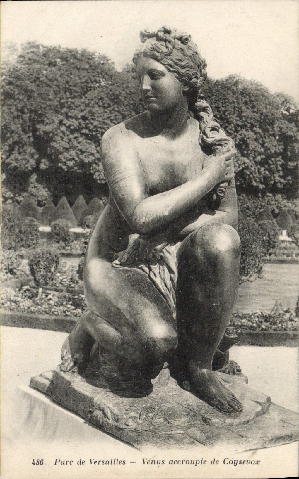 CPA Parc De Versailles Venus Accroupie De Coysevox