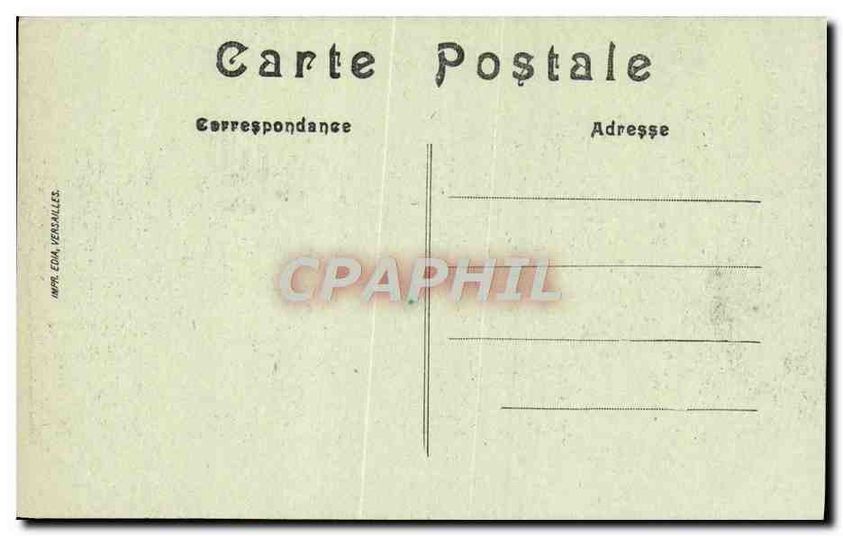 CPA Parc De Versailles Venus Accroupie De Coysevox — Verso