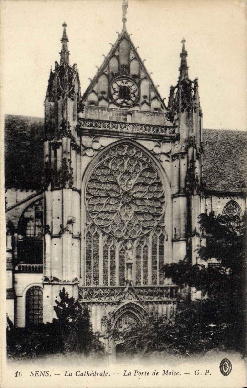 CPA Sens La Cathedrale La Porte De Moise