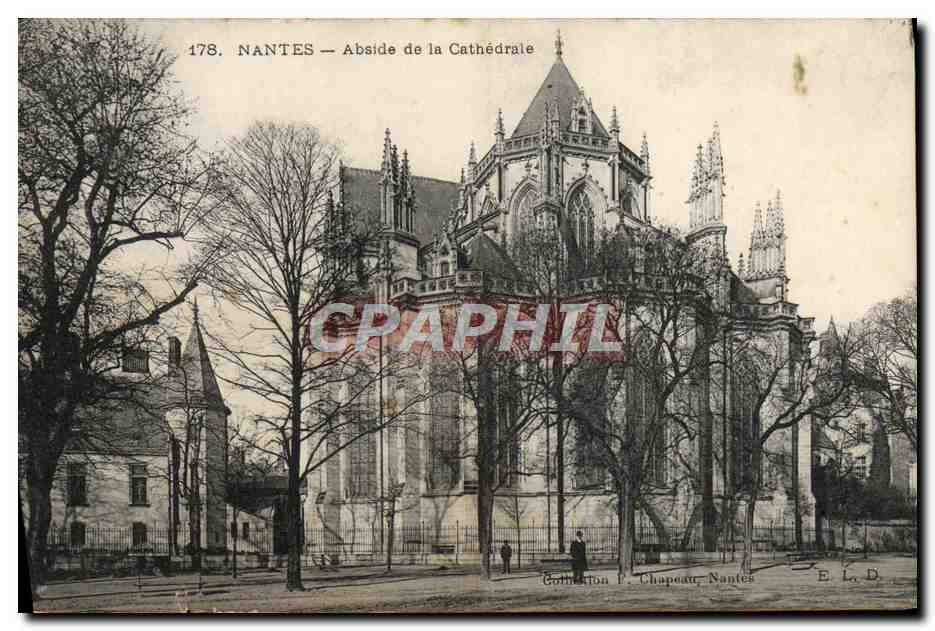 CPA Nantes Abside De La Cathedrale