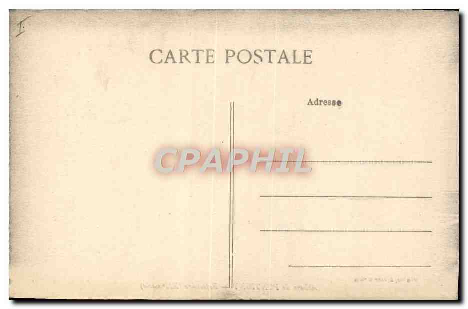 CPA Abbaye De Pontigny Refectoire — Back
