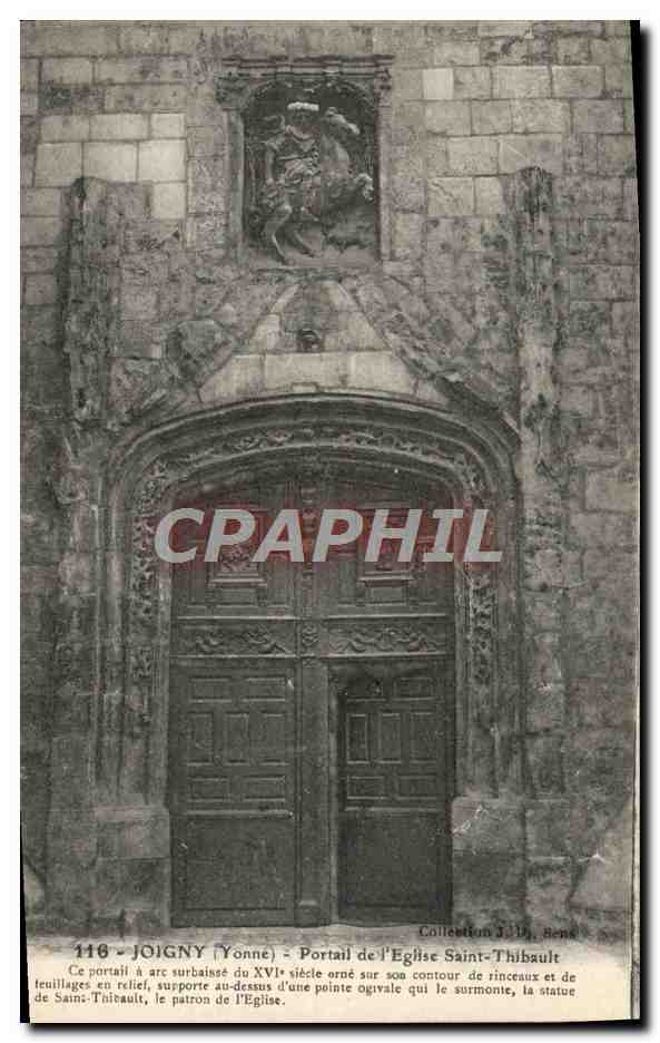 CPA Joigny Portail De l'Eglise Saint Thibault