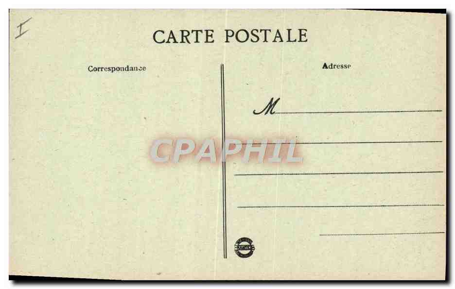 CPA Joigny Portail De l'Eglise Saint Thibault — Rückseite