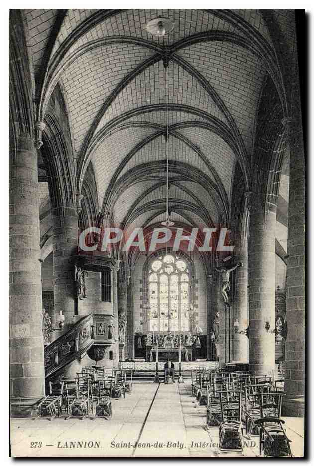 CPA Lannion Saint Jean Du Baly Interieur