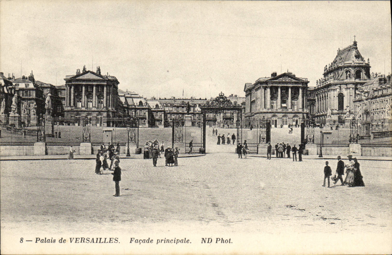 CPA Palais De Versailles Facade Principale
