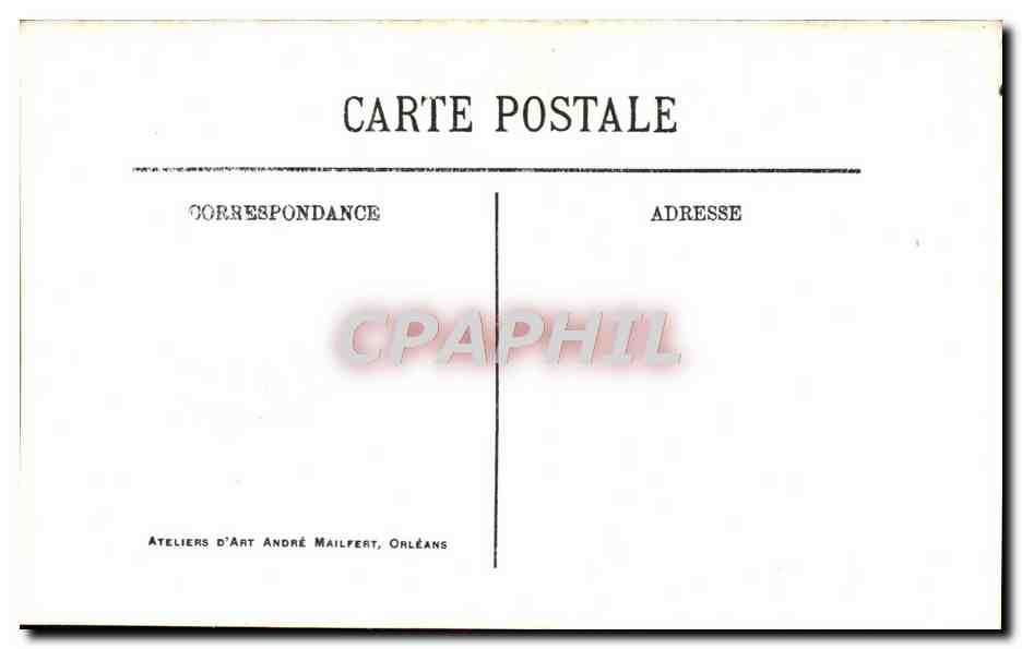 CPA Orleans Maison de Francois 1er La Galerie Du 1er Etage  — Verso