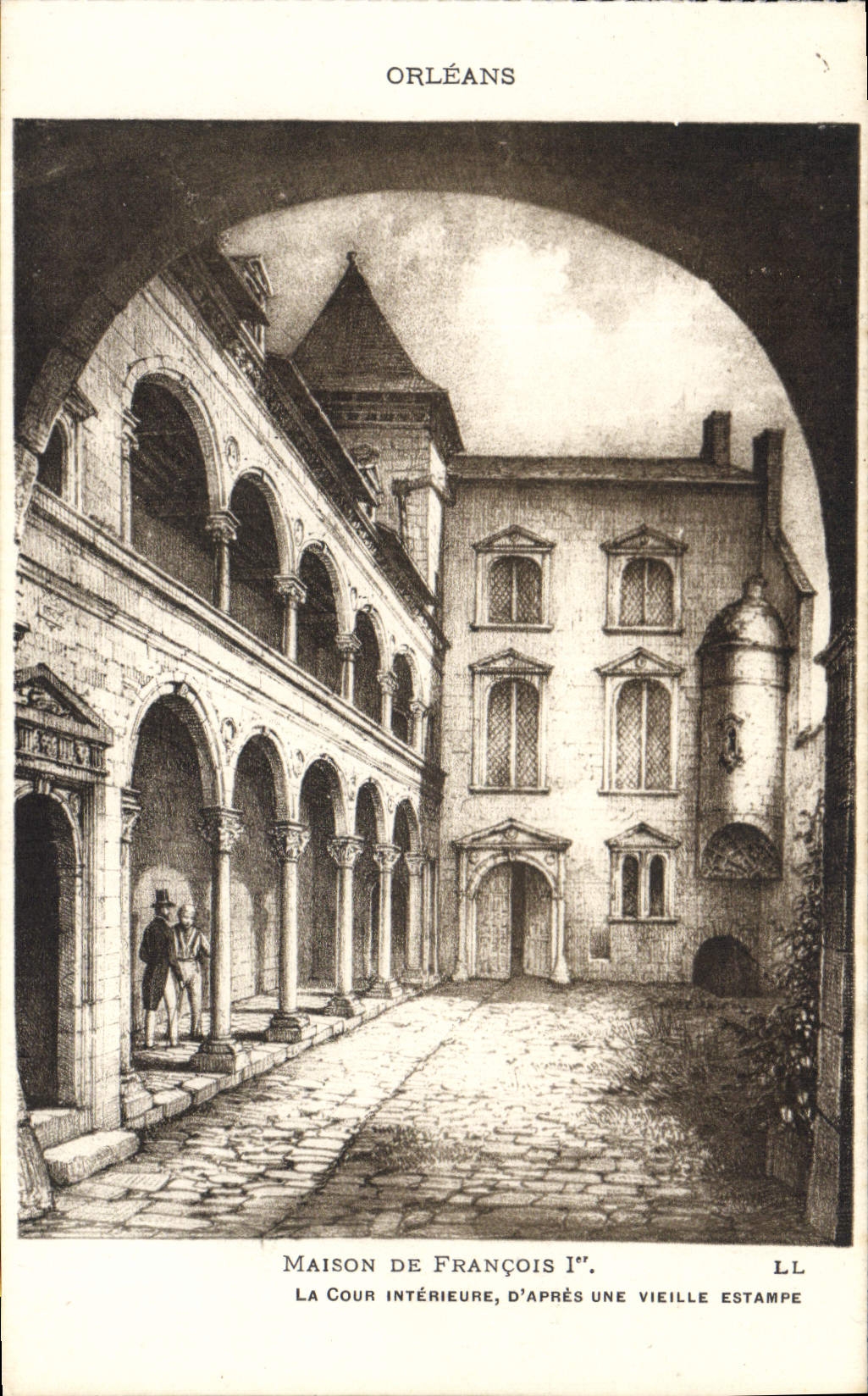 CPA Maison De Francois 1er La Cour Interieure D'Apres Une Vieille Estampe