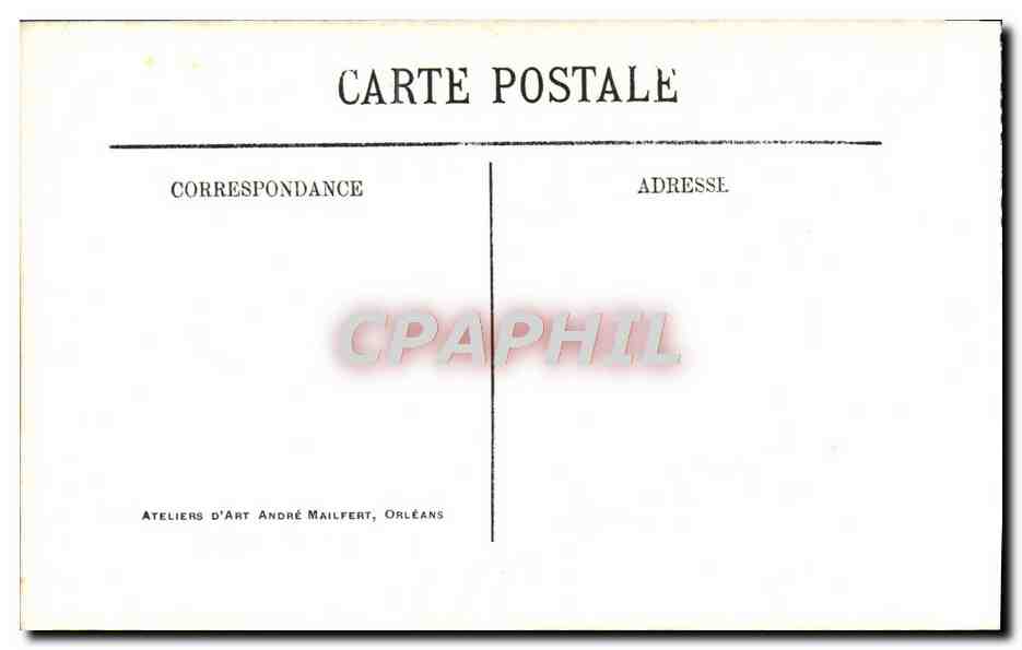 CPA Maison De Francois 1er La Cour Interieure D'Apres Une Vieille Estampe — Verso