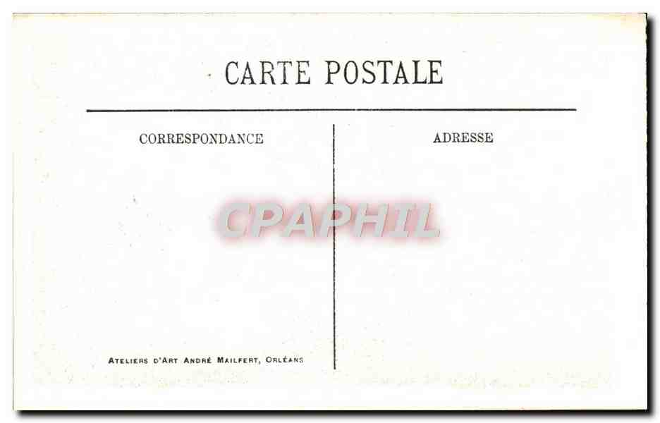 CPA Orleans Maison De Francois 1er Medaillon du roi dans la grande salle des Dauphins — Verso