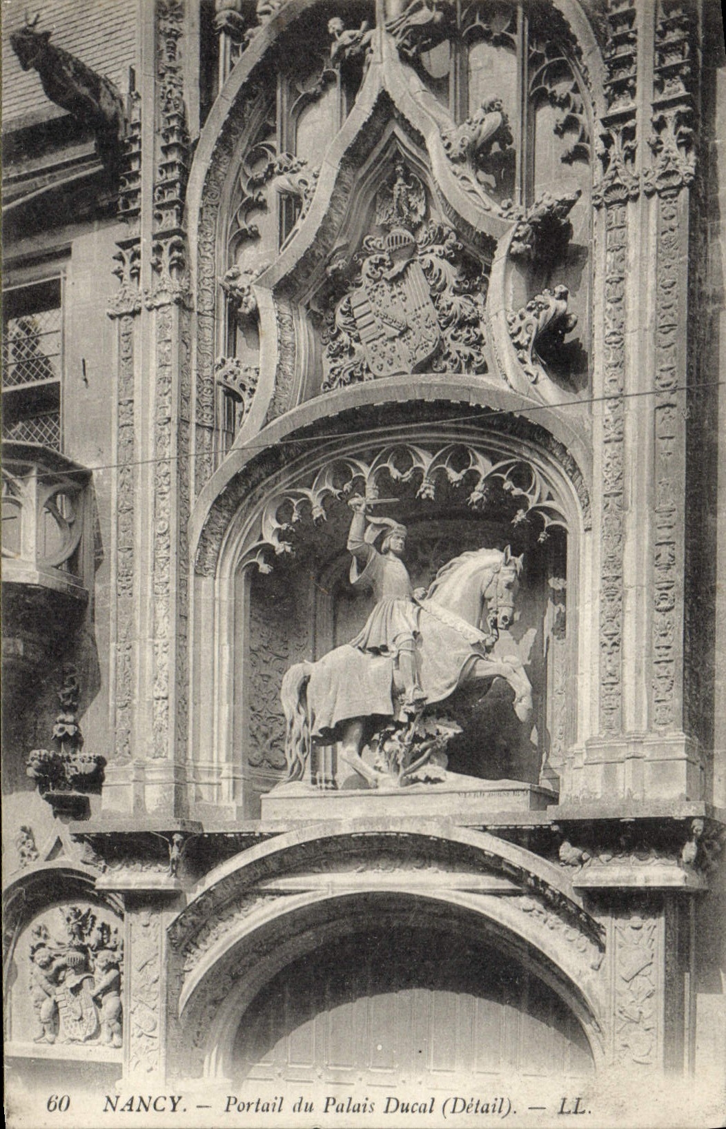 Nancy — Portail du Palais Ducal (Détail) — LL. n°60