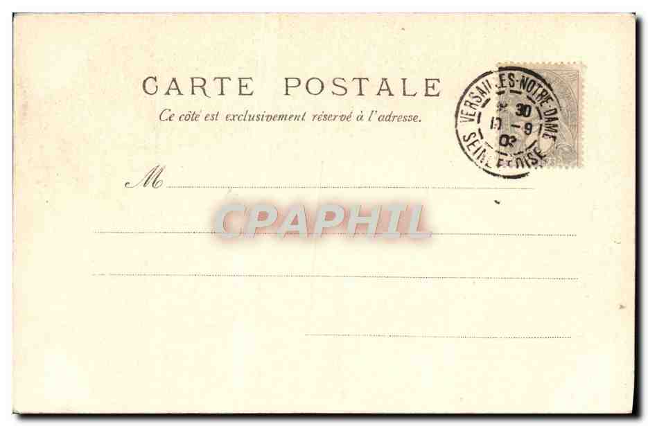 CPA Versailles Grand Trianon Chambre A Coucher De Napoleon 1er — Verso