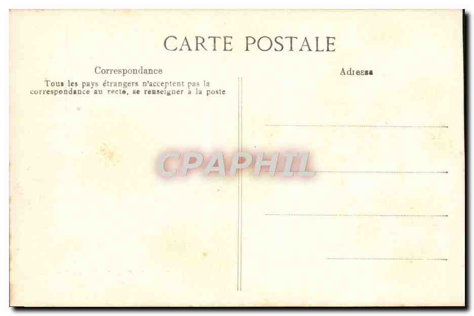 CPA Versailles Le Grand Trianon Chambre de Napoleon 1er  — Verso