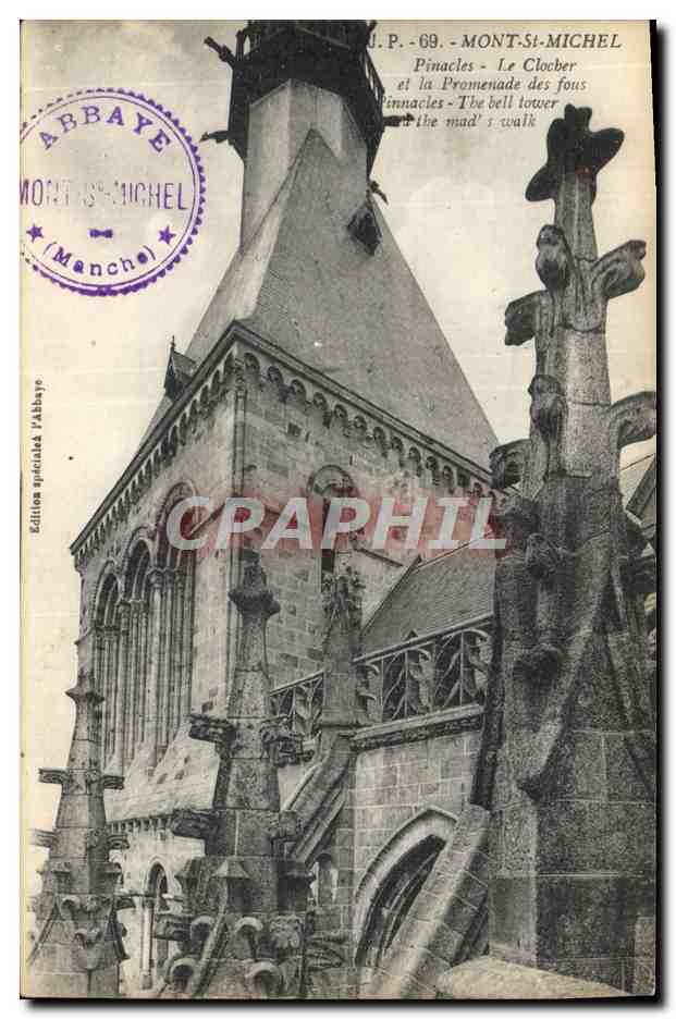 Mont-Saint-Michel — Pinacles et le clocher — Éditions spécialisées l'Abbaye