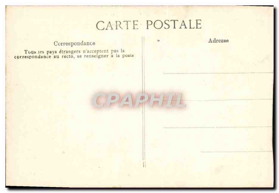CPA Versailles Petit Trianon Facade Vers Le Pavillon Francais — Verso
