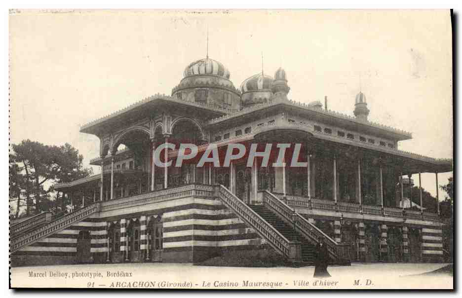 CPA Arcachon Le Casino Mauresque Ville D'Hiver