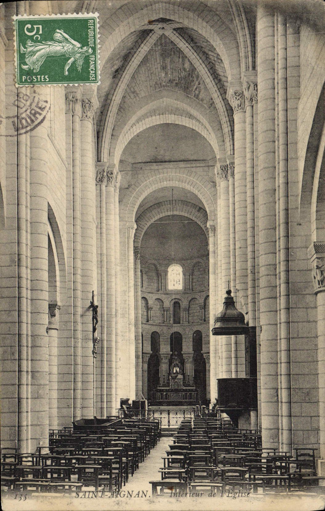 Saint-Aignan — Intérieur de l'Église — Éditeur inconnu, n° 133
