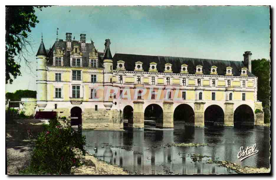 CPM Le Chateau De Chenonceau La Facade Ouest Sur Le Cher