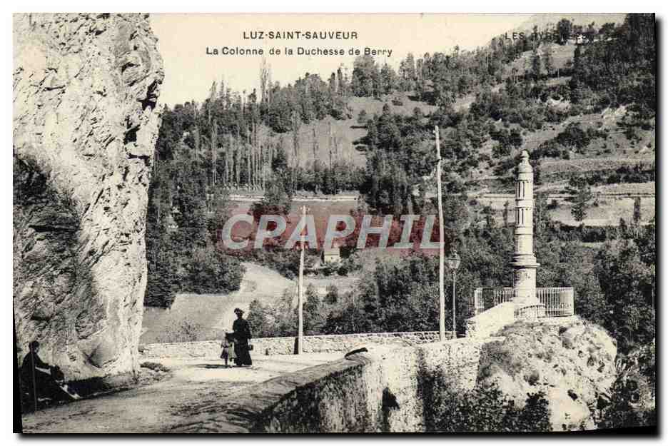 CPA Luz Saint Sauveur La Colonne De La Duchesse De Berry
