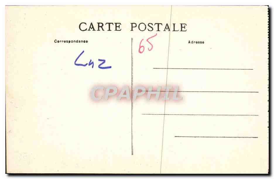 CPA Luz Saint Sauveur La Chateau Sainte Marie — Verso