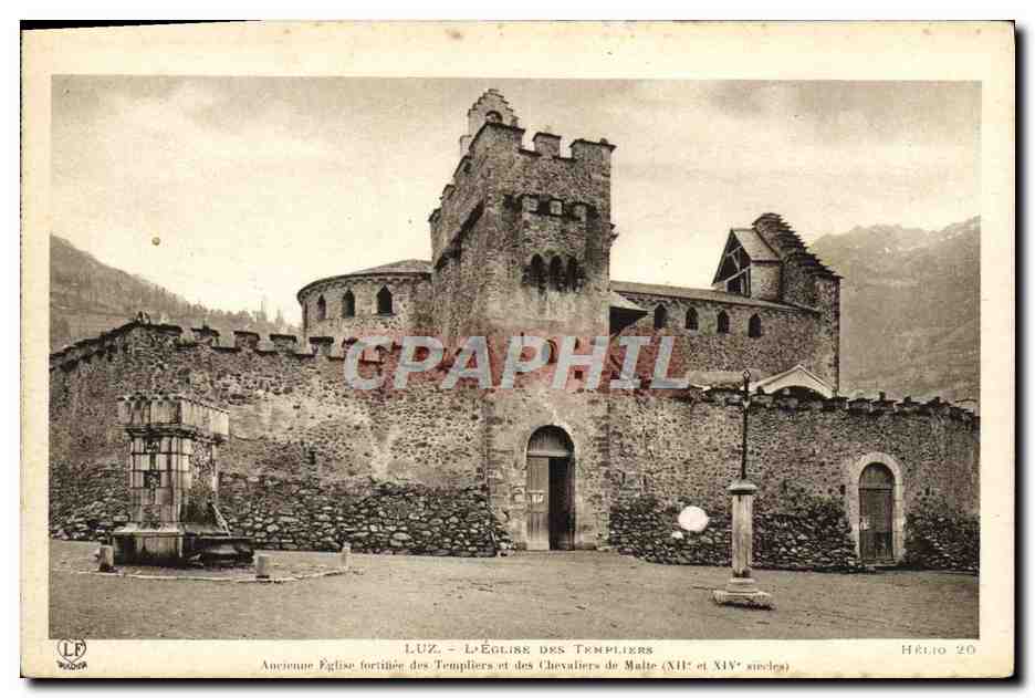 CPA Luz L'Eglise Des Templiers