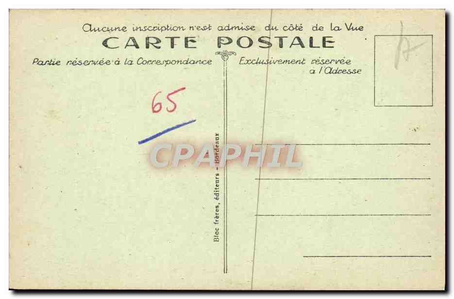 CPA Luz Saint Sauveur Eglise Des Templiers — Verso