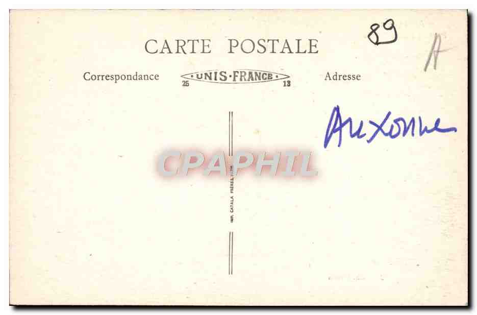 CPA Auxonne Portail Notre Dame — Rückseite