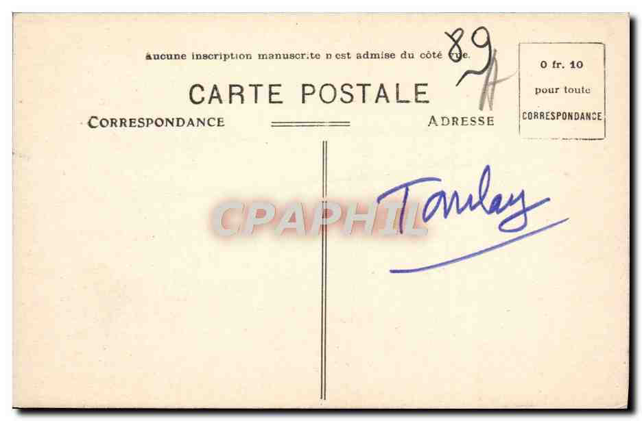 CPA Tanlay Le Chateau Pris De La Cour Verte — Rückseite