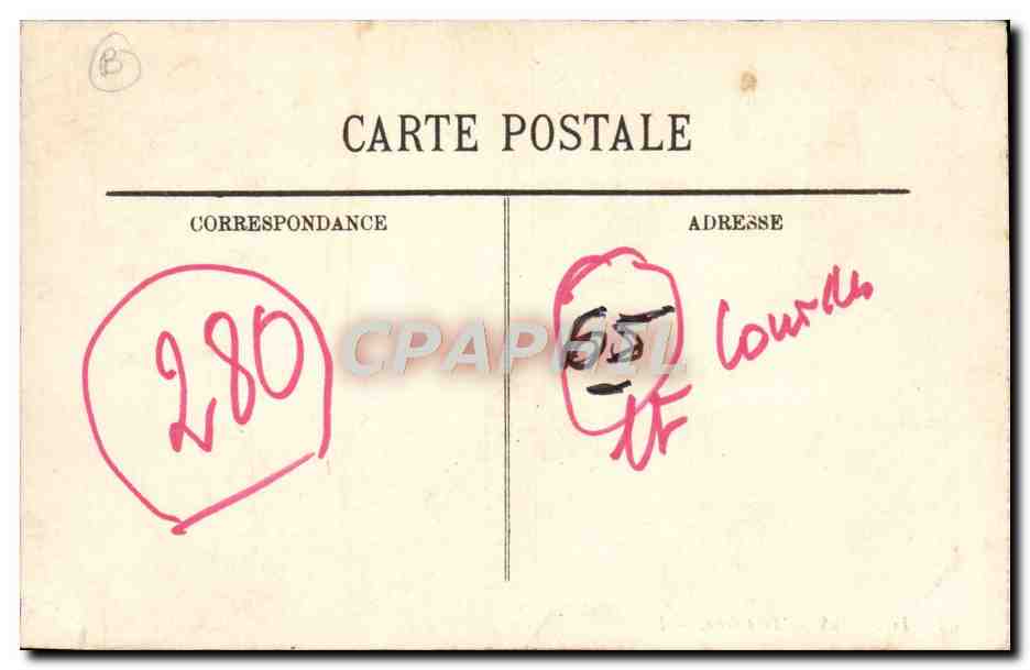 CPA Lourdes La Grotte — Verso