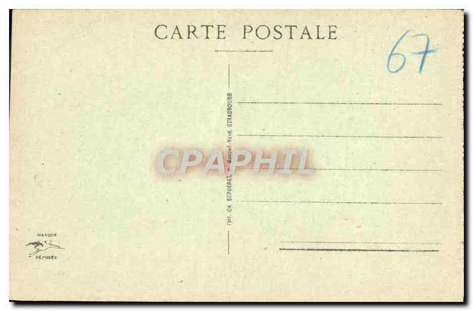 CPA Cathedrale De Strasbourg Tympan Du Portail Sud — Verso