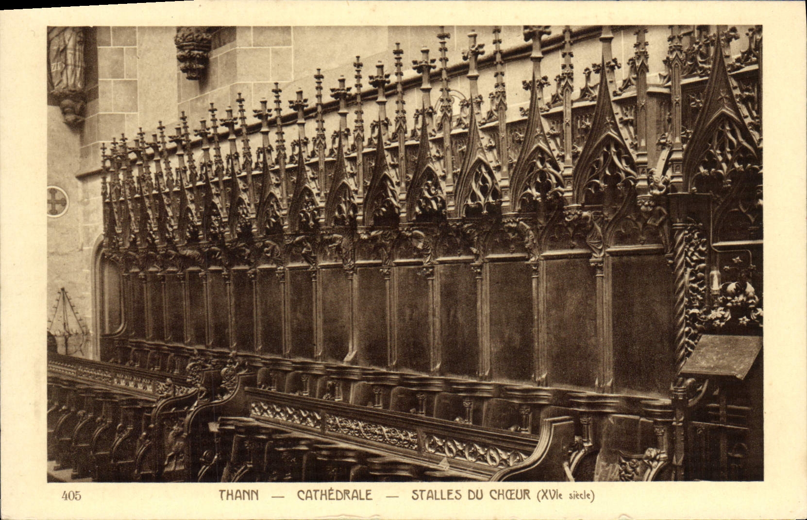 CPA Thann Cathedrale Stalles Du Choeur