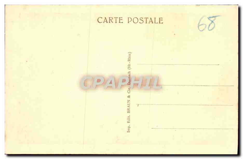 CPA Thann Cathedrale Stalles Du Choeur — Rückseite