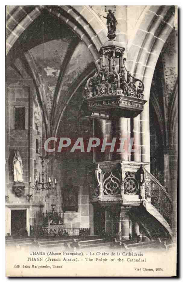 CPA Thann La Chaire De La Cathedrale