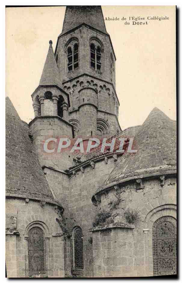 Abside de l'Église Collégiale du Dorat — Imprimerie A. Le Dord — n° 63