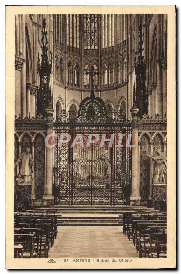 Amiens - Entrée du Chœur — éditeur : Almanach des Arts et des Traditions Françaises, n° 54