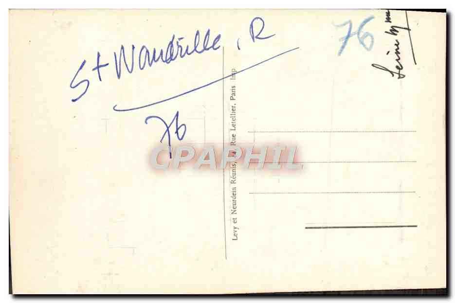 CPA Abbaye de St Wandrille L'entree du refectoire — Rückseite