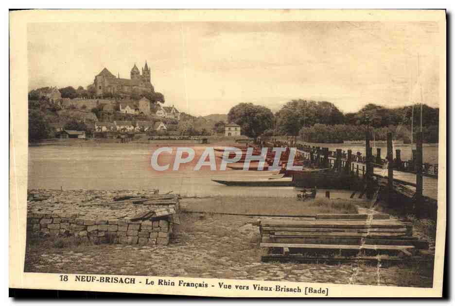 CPA Neuf Brisach Le Rhin Francais Vue Vers Vieux Brisach