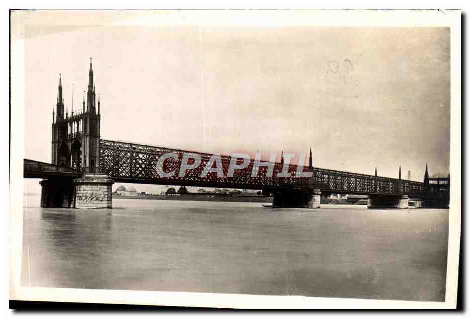 CPA Strasbourg Le Pont Du Chemin De Fer Sur Le Rhin