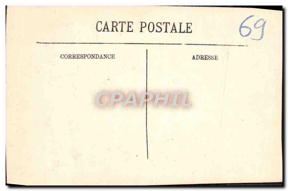 CPA Lyon Interieur De La Bourse Les Heures Bonnassieu — Back