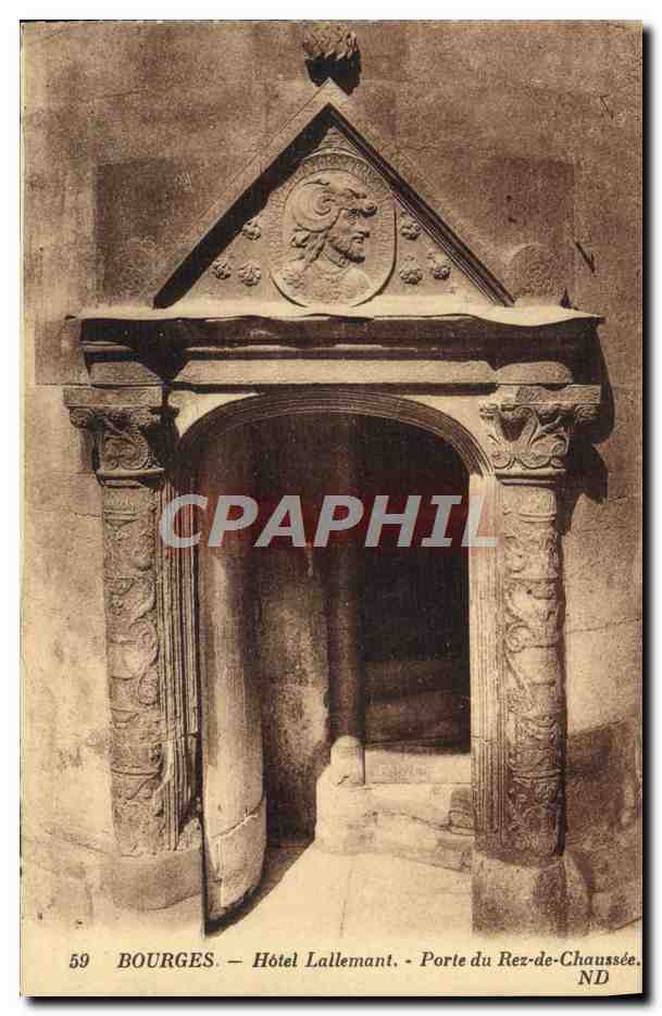 CPA Bourges Hotel Lallemant Porte Du Rez De Chaussee