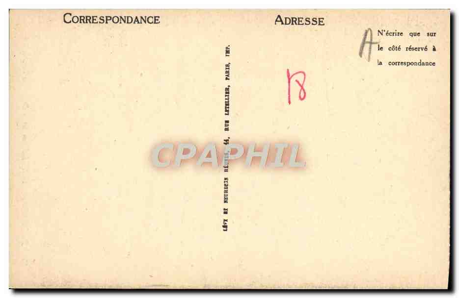 CPA Bourges Hotel Lallemant Porte Du Rez De Chaussee — Rückseite