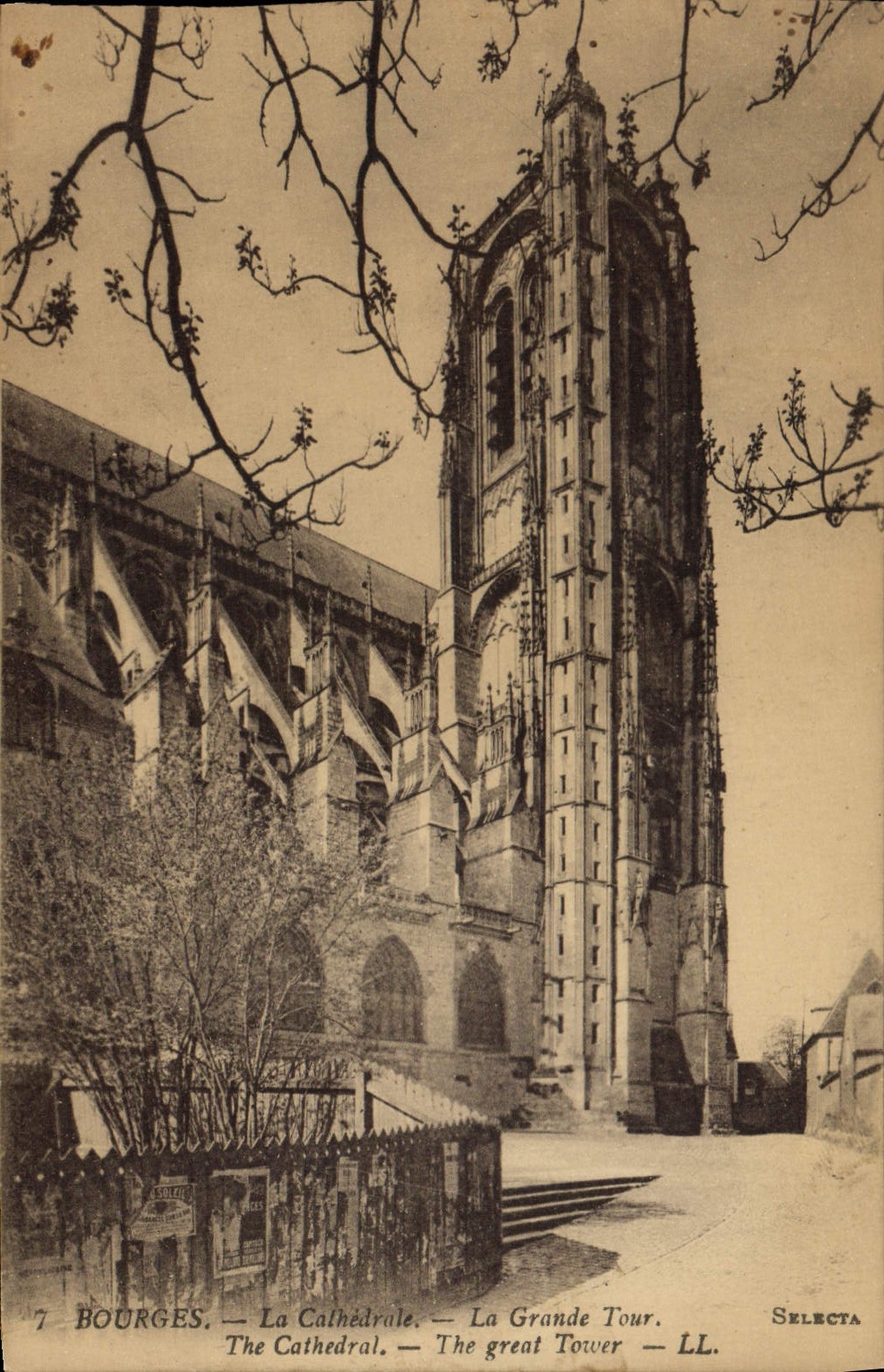 CPA Bourges La Cathedrale La Grande tour